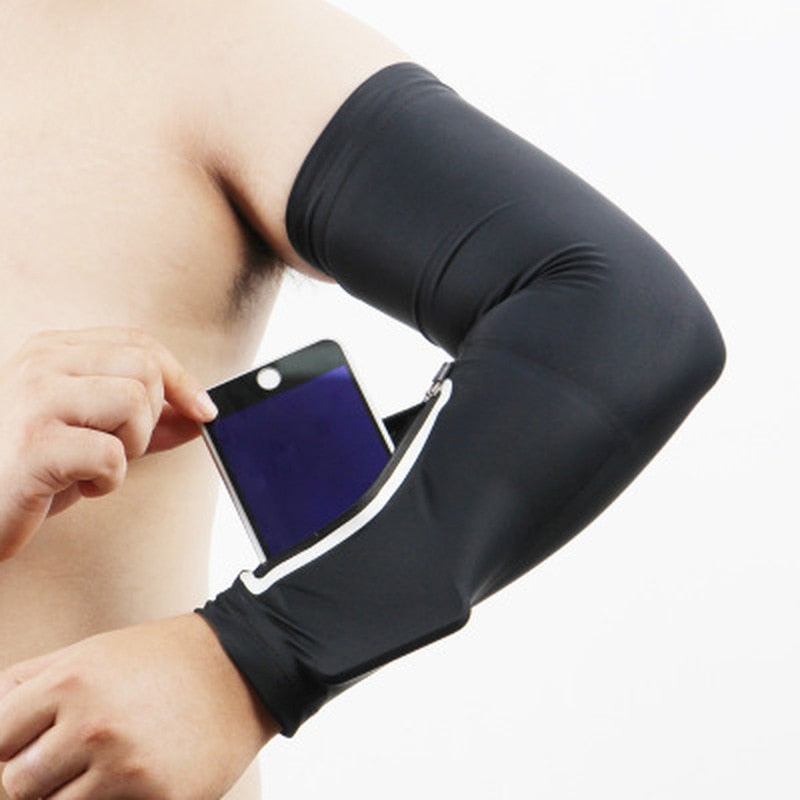1PC Unisex Short Arm warmer for Mobile Phone Stretch Arm Bag Running Riding Sunscreen Armband Wrist Bag - NOVA ARC MARKETPLACE