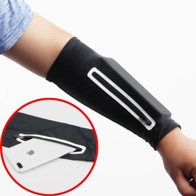 1PC Unisex Short Arm warmer for Mobile Phone Stretch Arm Bag Running Riding Sunscreen Armband Wrist Bag - NOVA ARC MARKETPLACE