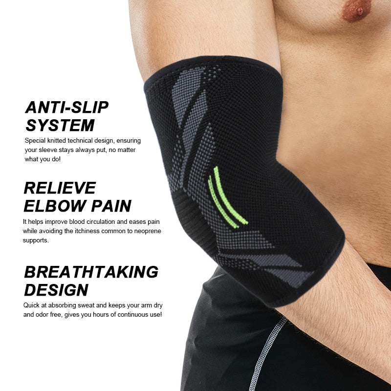 1 PCS Elbow Brace Compression Support Elbow Sleeve Pad for Tendonitis Tennis Basketball Volleyball Elbow Protector Reduce Pain - NOVA ARC MARKETPLACE