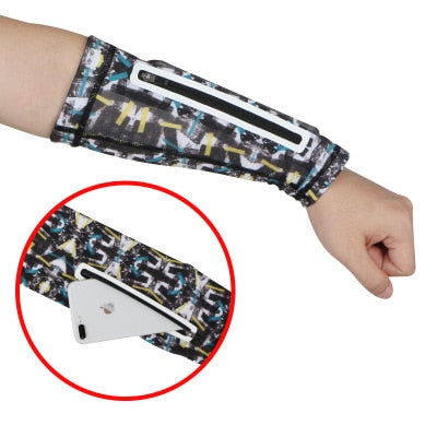 1PC Unisex Short Arm warmer for Mobile Phone Stretch Arm Bag Running Riding Sunscreen Armband Wrist Bag - NOVA ARC MARKETPLACE