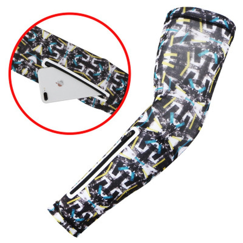 1PC Unisex Short Arm warmer for Mobile Phone Stretch Arm Bag Running Riding Sunscreen Armband Wrist Bag - NOVA ARC MARKETPLACE