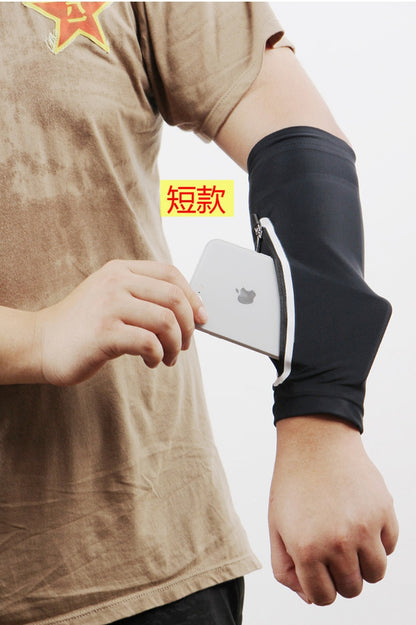 1PC Unisex Short Arm warmer for Mobile Phone Stretch Arm Bag Running Riding Sunscreen Armband Wrist Bag - NOVA ARC MARKETPLACE