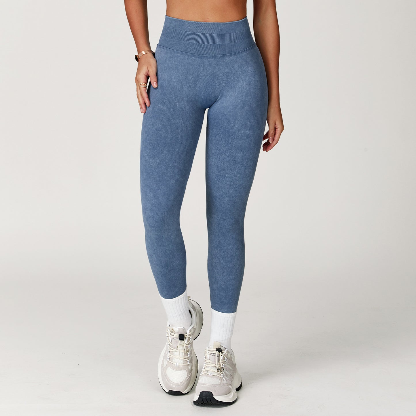 Seamless Stone Washed Yoga Pants High Waist Hip Lift Tight Trousers - NOVA ARC MARKETPLACE