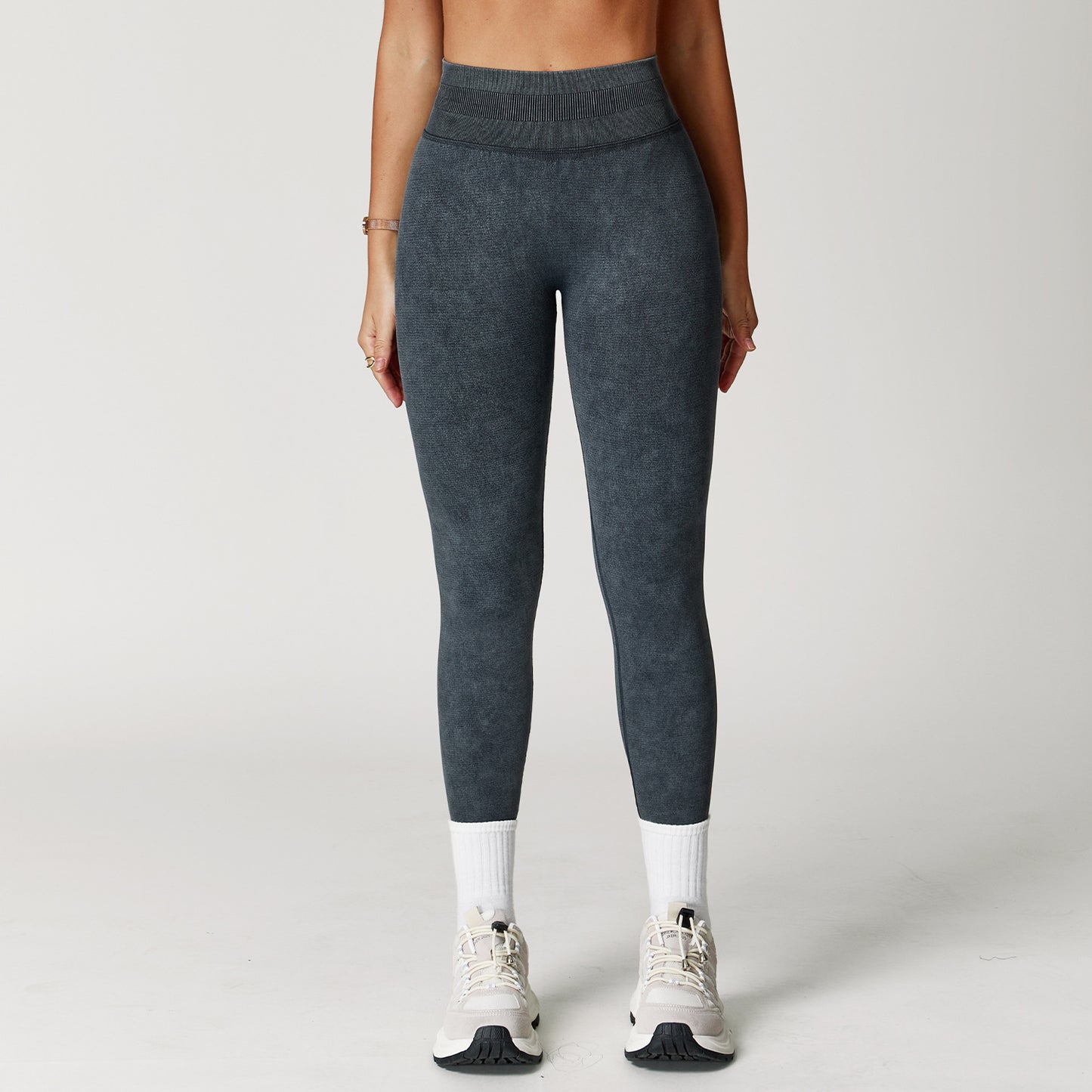 Seamless Stone Washed Yoga Pants High Waist Hip Lift Tight Trousers - NOVA ARC MARKETPLACE