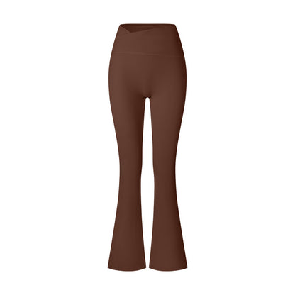 Women's Brushed Texture High Waist Cross Shaping Yoga Pants - NOVA ARC MARKETPLACE