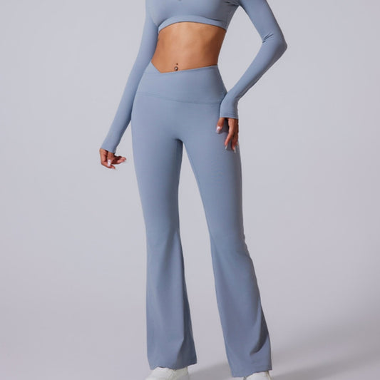 Women's Brushed Texture High Waist Cross Shaping Yoga Pants - NOVA ARC MARKETPLACE
